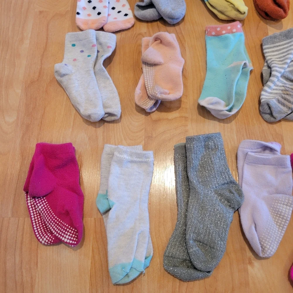 Toddler Sock Bundle 25 Pairs Size 12-36 Months